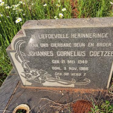 COETZEE Johannes Cornelius 1948-1966