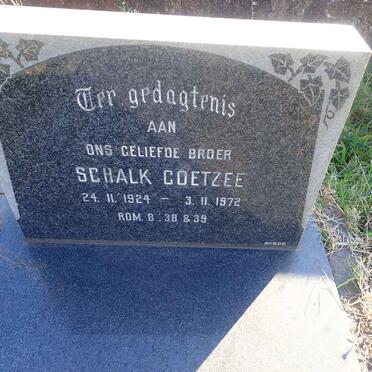 COETZEE Schalk 1924-1972