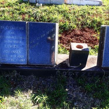 COETZEE Lewies Johannes 1921-1967