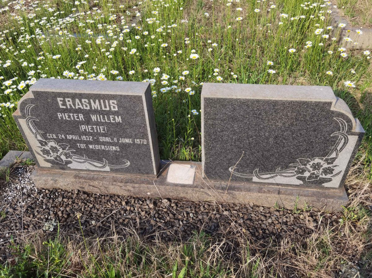 ERASMUS PIETER Willem 1932-1970