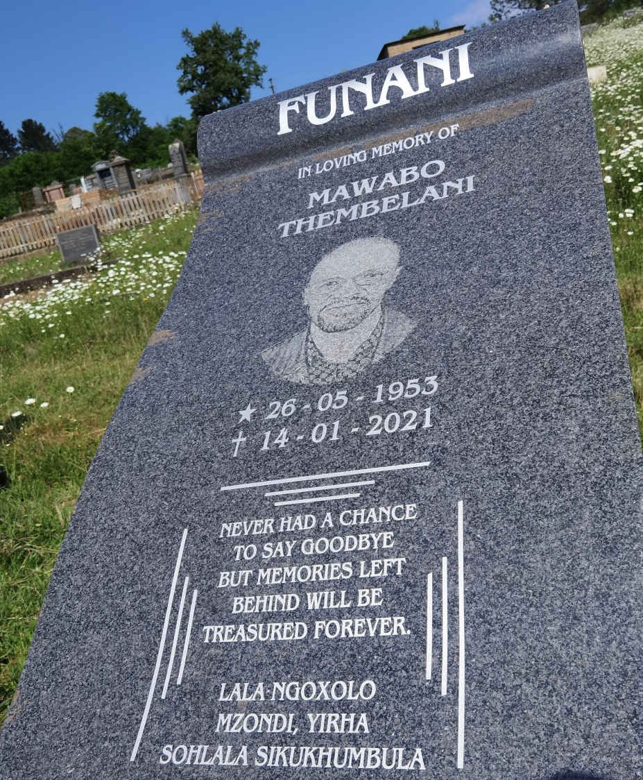 FUNANI Mawabo Thembelani 1953-2021