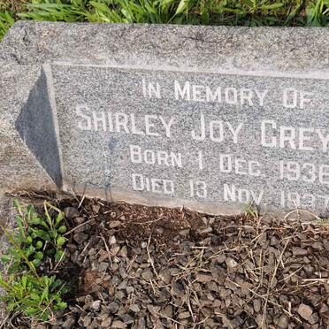 GREYLING Shirley Joy 1936-1937