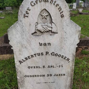 GOOSEN Albertus P. -1915