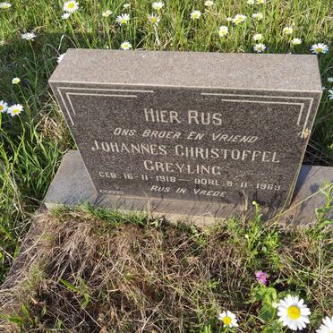 GREYLING Johannes Christoffel 1918-1969