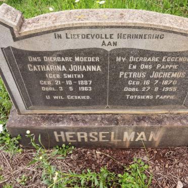 HERSELMAN Petrus Jochemus 1870-1955 &amp; Catharina Johanna SMITH 1887-1963