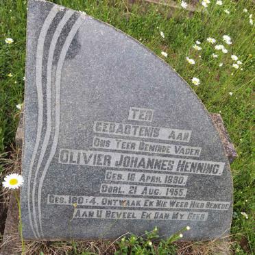 HENNING Olivier Johannes 1890-1955