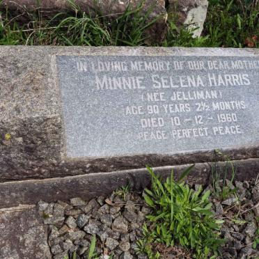 HARRIS Minnie Selena nee JELLIMAN -1960