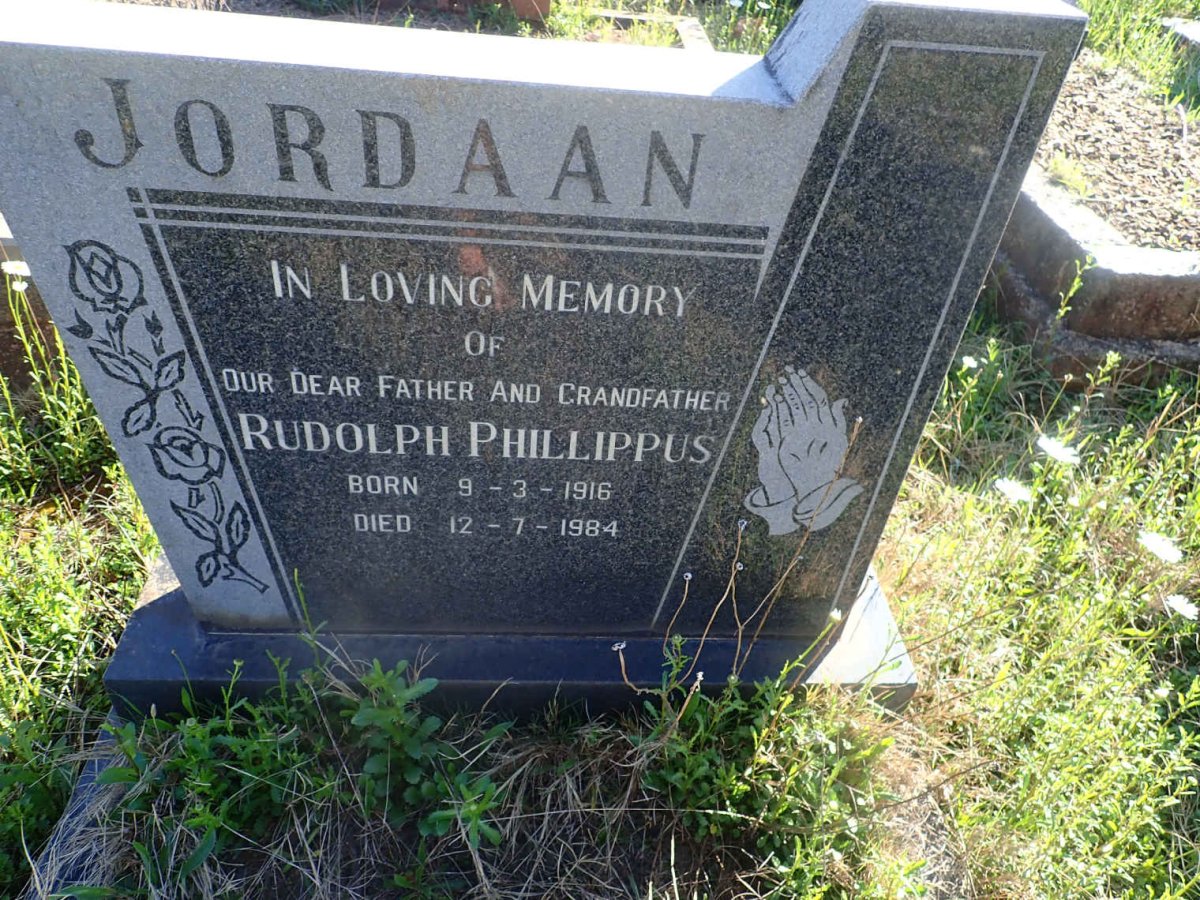 JORDAAN Rudolph Phillippus 1916-1984