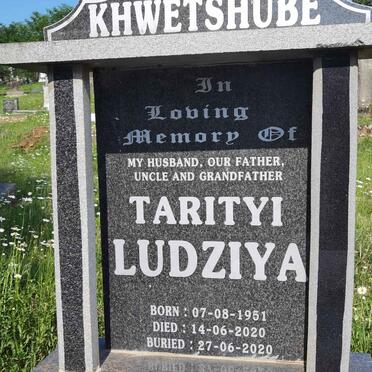 KHWETSHUBE Tarityi Ludziya 1951-2020