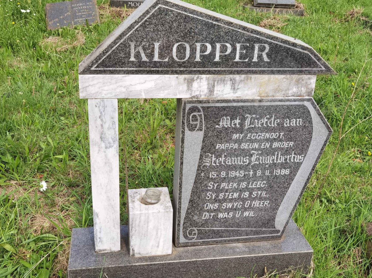 KLOPPER Stephanus Engelbertus 1945-1988