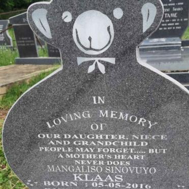 KLAAS Mangaliso Sinovuyo 2016-2016