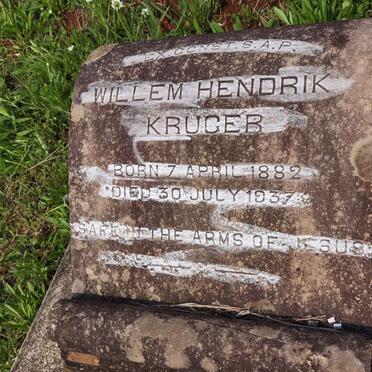 KRUGER Willem Hendrik 1882-1937