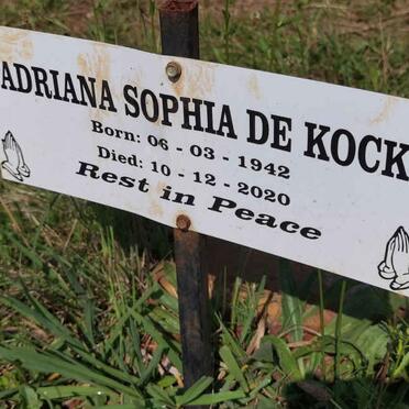 KOCK Adriana Sophia, de 1942-2020