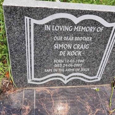 KOCK Simon Craig, de 1980-2005