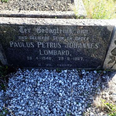 LOMBARD Paulus Petrus Johannes 1946-1967