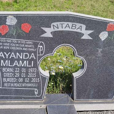 NTABA Ayanda Mlamli 1972-2015