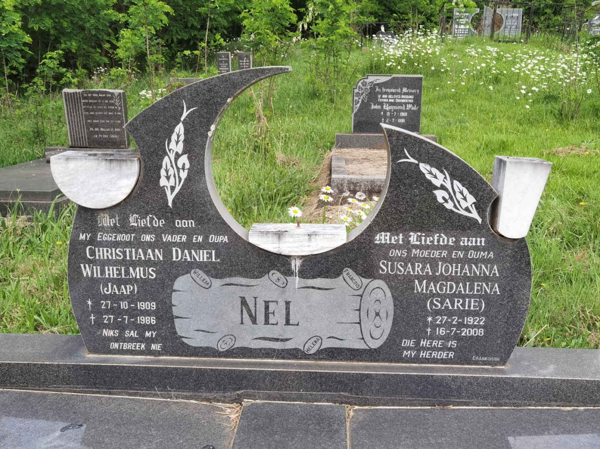 NEL Christiaan Daniel Wilhelmus 1909-1986 &amp; Susara Johanna Magdalena 1922-2008