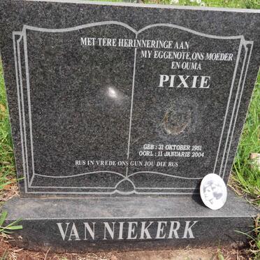 NIEKERK Pixie, van 1951-2004
