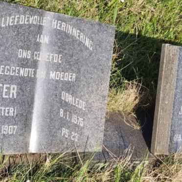 OLIVIER Jan Harm 1912-1991 &amp; Hester POTGIETER 1907-1975