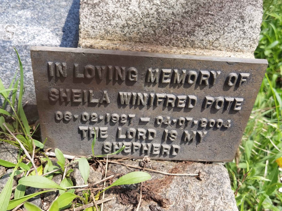 POTE Sheila Winifred 1927-2004