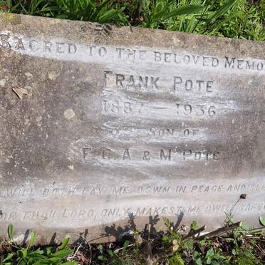 POTE Frank 1887-1936