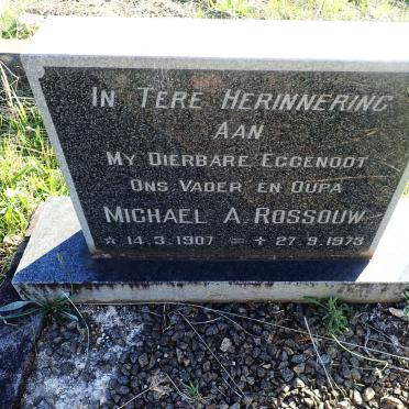 ROSSOUW Michael A. 1907-1973