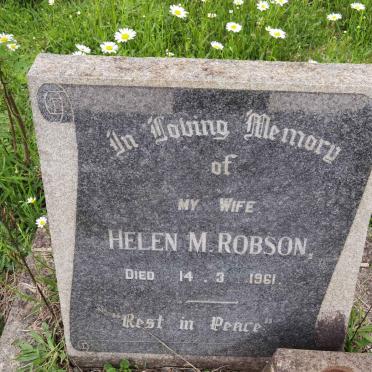 ROBSON Helen M. -1961