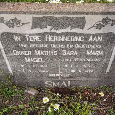 SMAL Okker Mathys Magiel 1890-1963 &amp; Sara Maria GERTENBACH 1915-1962