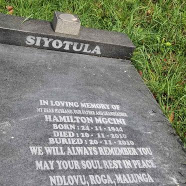 SIYOTULA Hamilton Mgcini 1944-2010