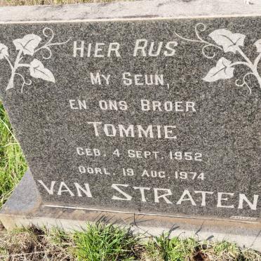 STRATEN Tommie, van 1952-1974