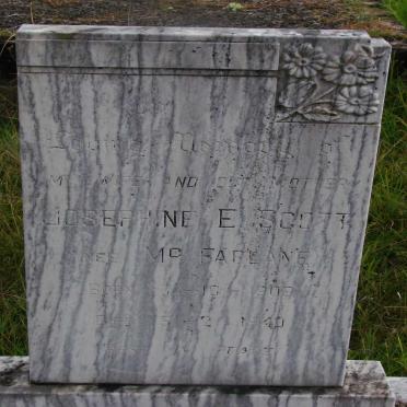 SCOTT Josephine E. nee McFARLANE 1909-1940