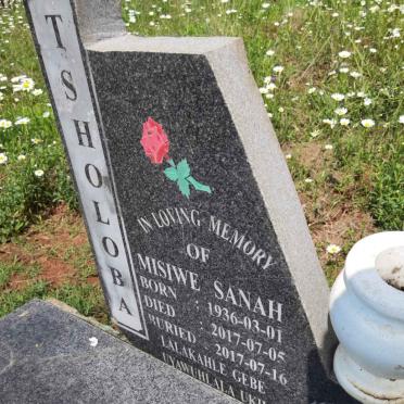 TSHOLOBA Misiwe Sanah 1936-2017