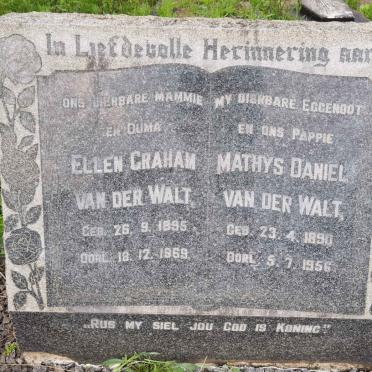 WALT Mathys Daniel, van der 1890-1956 &amp; Ellen Graham 1895-1969