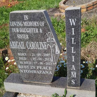 WILLIAMS Abigail Caroline 2007-2013