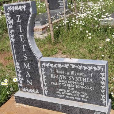 ZIETSMAN Eglyn Synthia 1951-2020