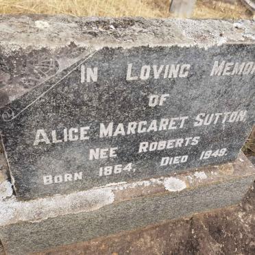 SUTTON Alice Margaret nee ROBERTS 1864-1949