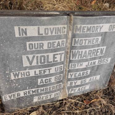 WHARREN Violet -1965
