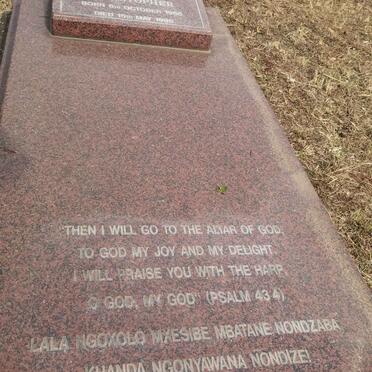 NTLALI Sibongile Christopher 19?8-1998
