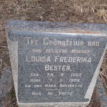 BESTER Louisa Frederika 1868-1908
