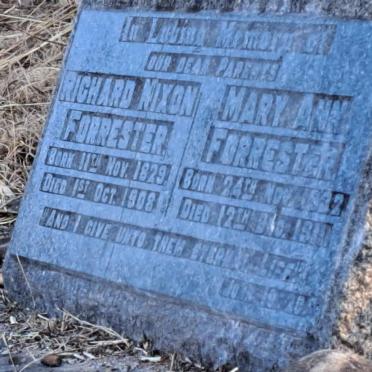 FORRESTER Richard Nixon 1829-1908 & Mary Ann 1832-1911_1