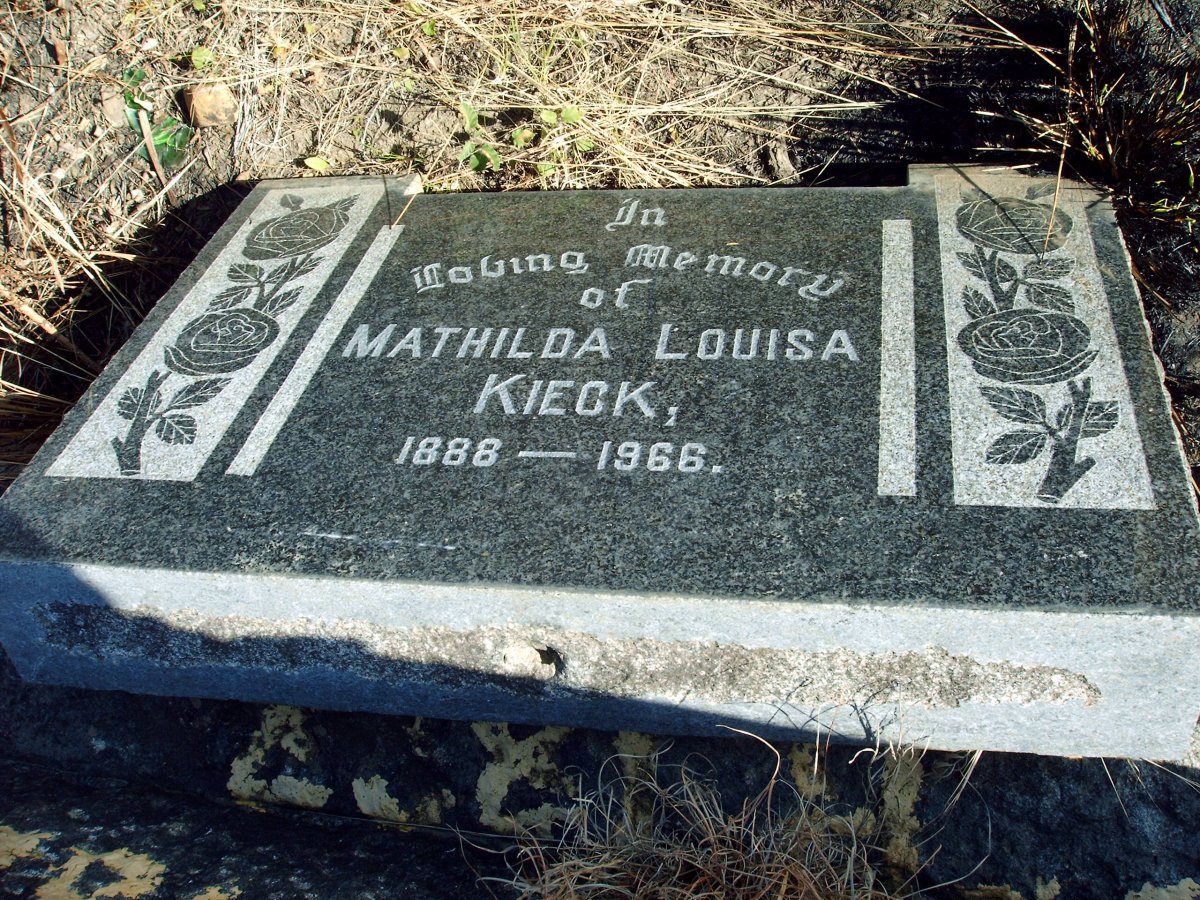 KIECK Mathilda Louisa 1888-1966