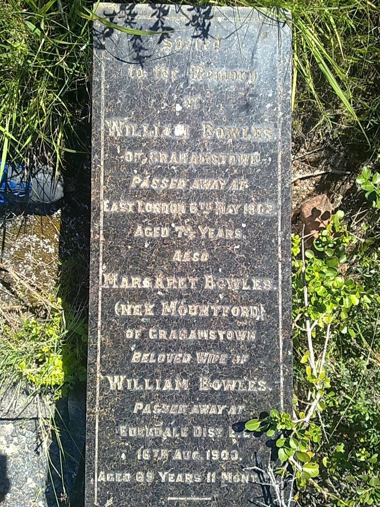 BOWLES William -1902 & Margaret MOUNTFORT -1900