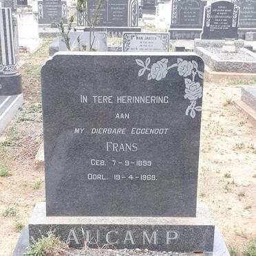 AUCAMP Frans 1899-1968