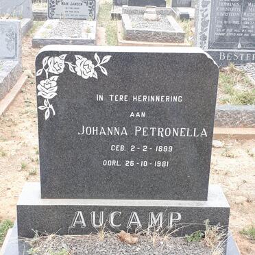 AUCAMP Johanna Petronella 1899-1981