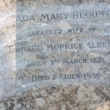 ALBERGA Ada Mary nee BLOUNT 1881-1930