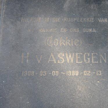 ASWEGEN H., v. 1908-1989