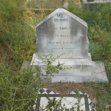 BENNIE M.E. nee ENSLIN 1846-1920