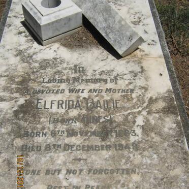 BAILIE Elfrida nee HINES 1883-1948