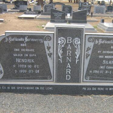 BARNARD Hendrik 1925-1999 &amp; Silkirk GOOSEN 1916-1991