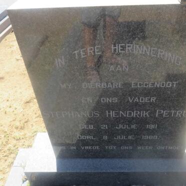 BOSHOFF Stephanus Hendrik Petrus 1911-1968 &amp; Ella BARNARD 1914-1978
